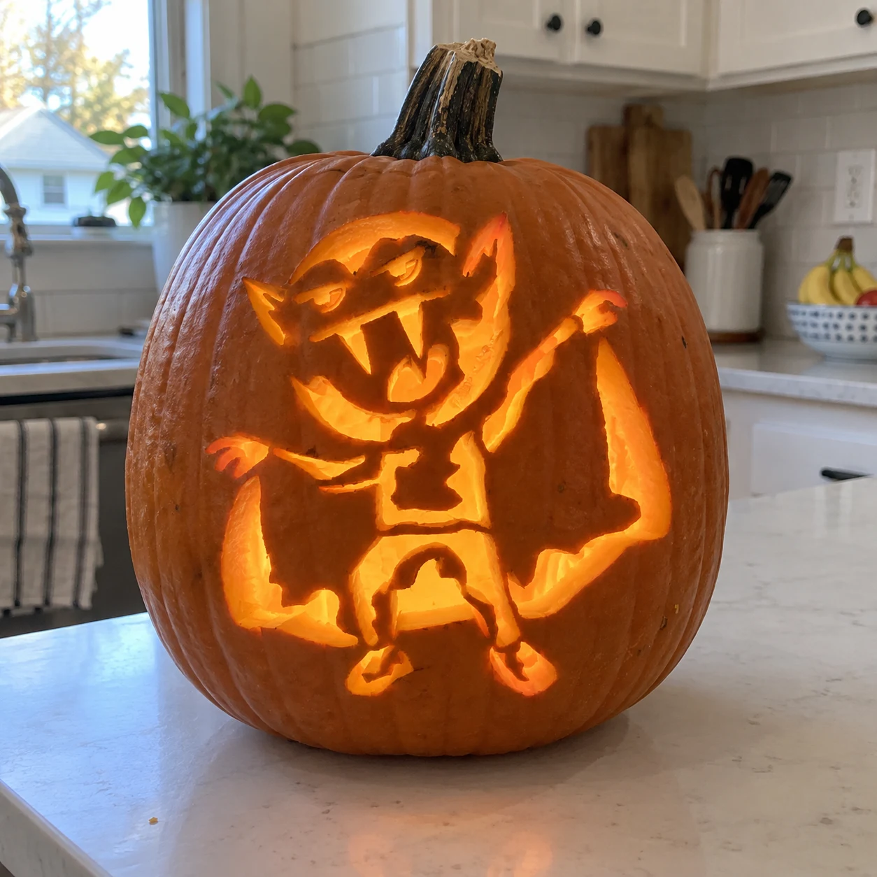 Dracula Pumpkin Stencil preview