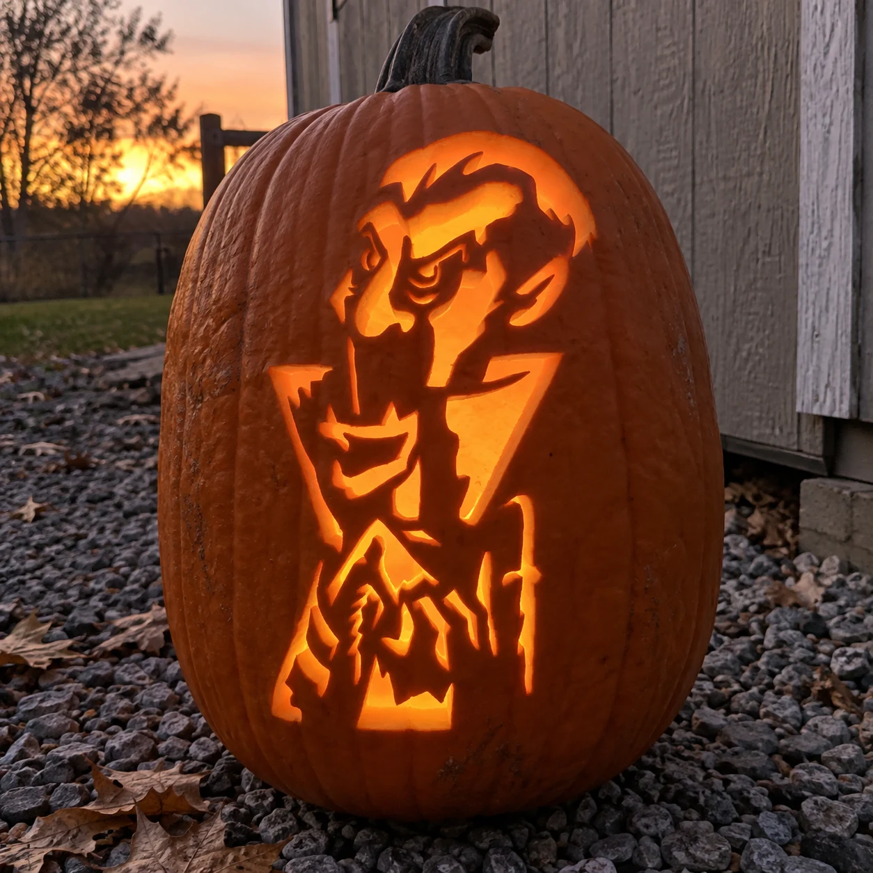 Vampire Count Pumpkin Stencil preview