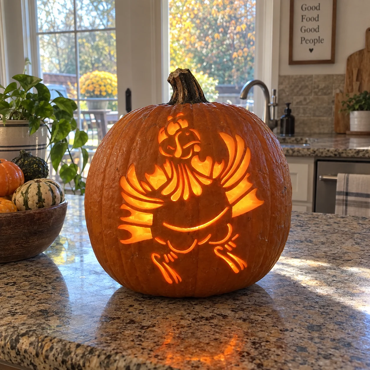 Turkey Pumpkin Stencil preview