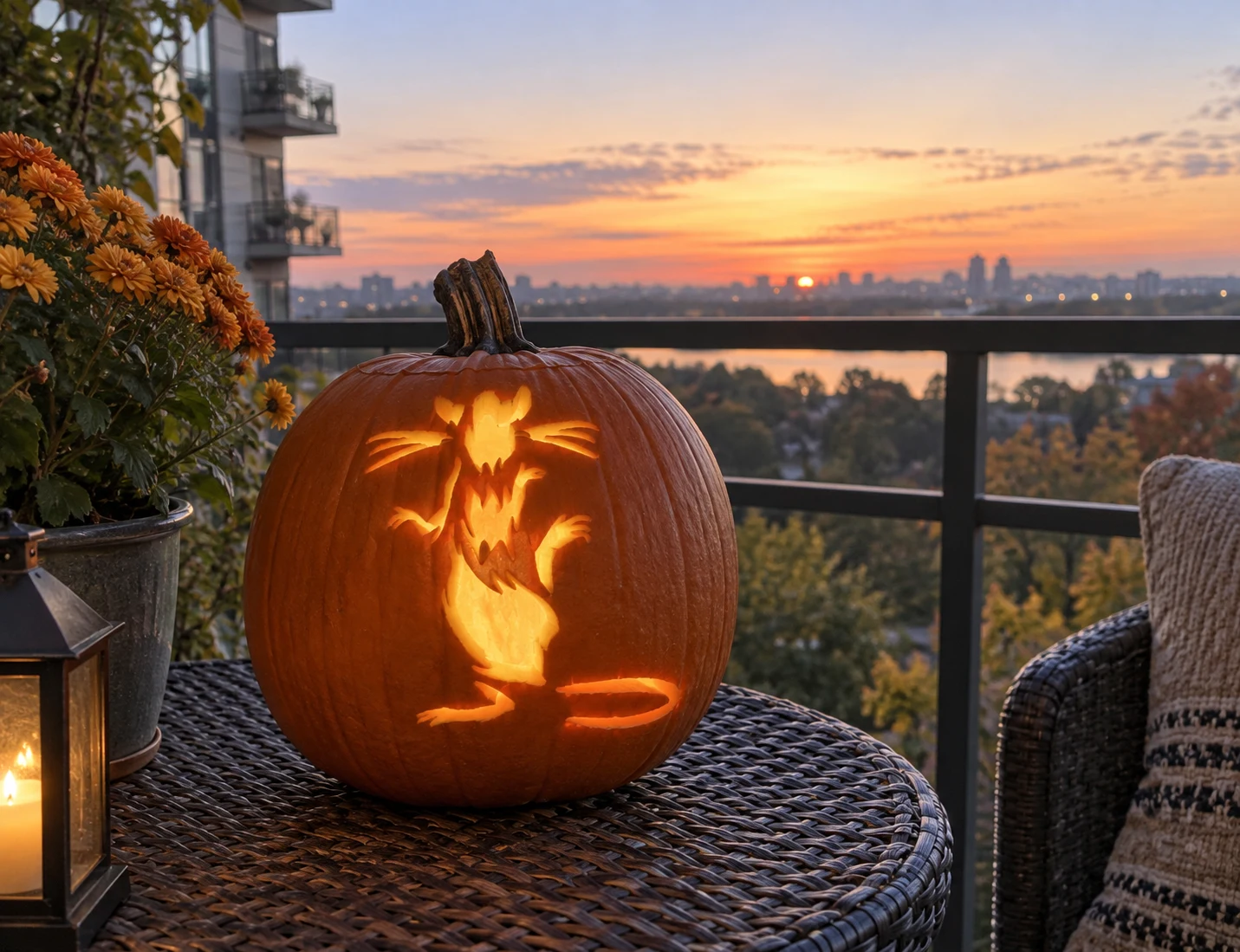 Rat Pumpkin Stencil preview
