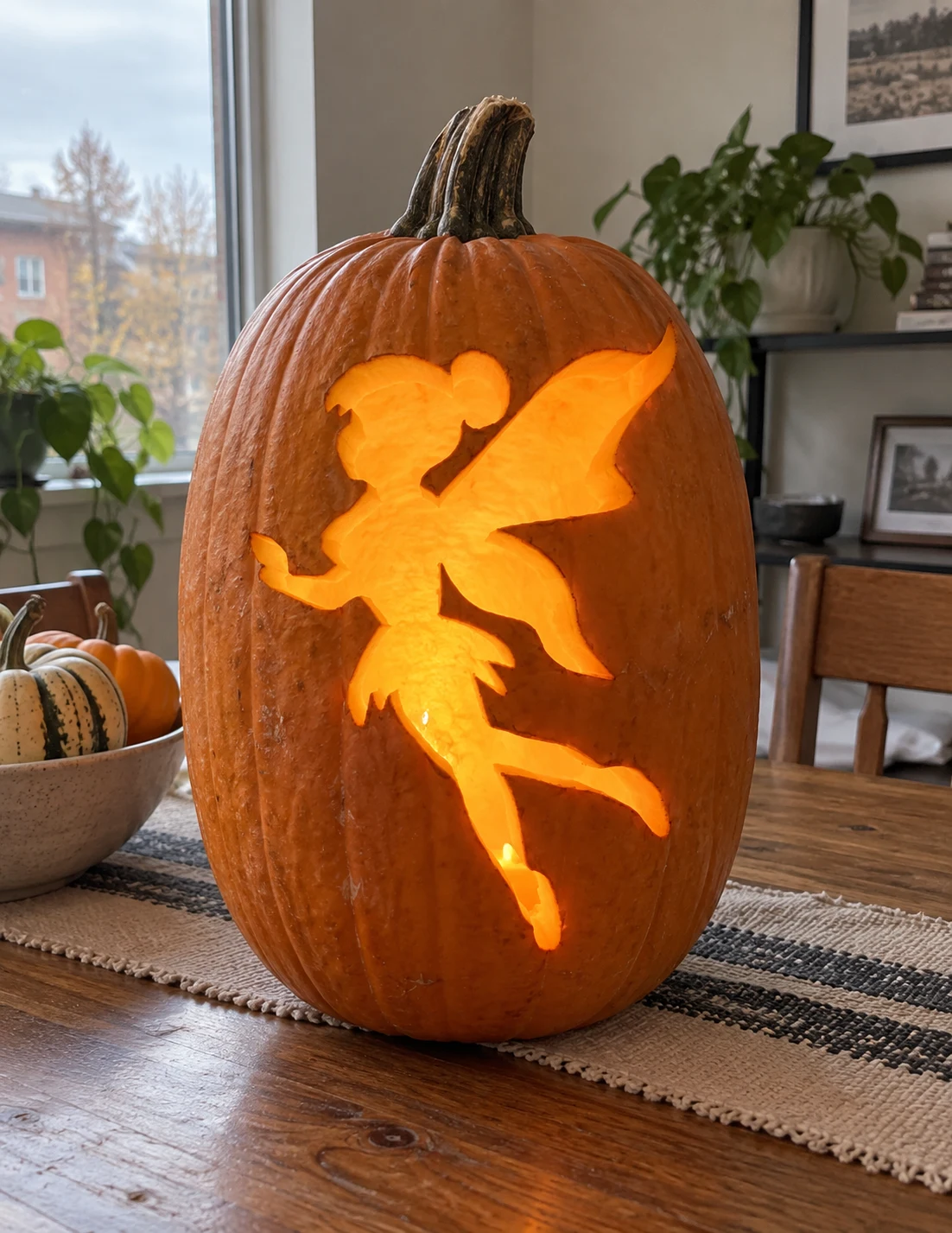 Fairy Silhouette Pumpkin Stencil preview