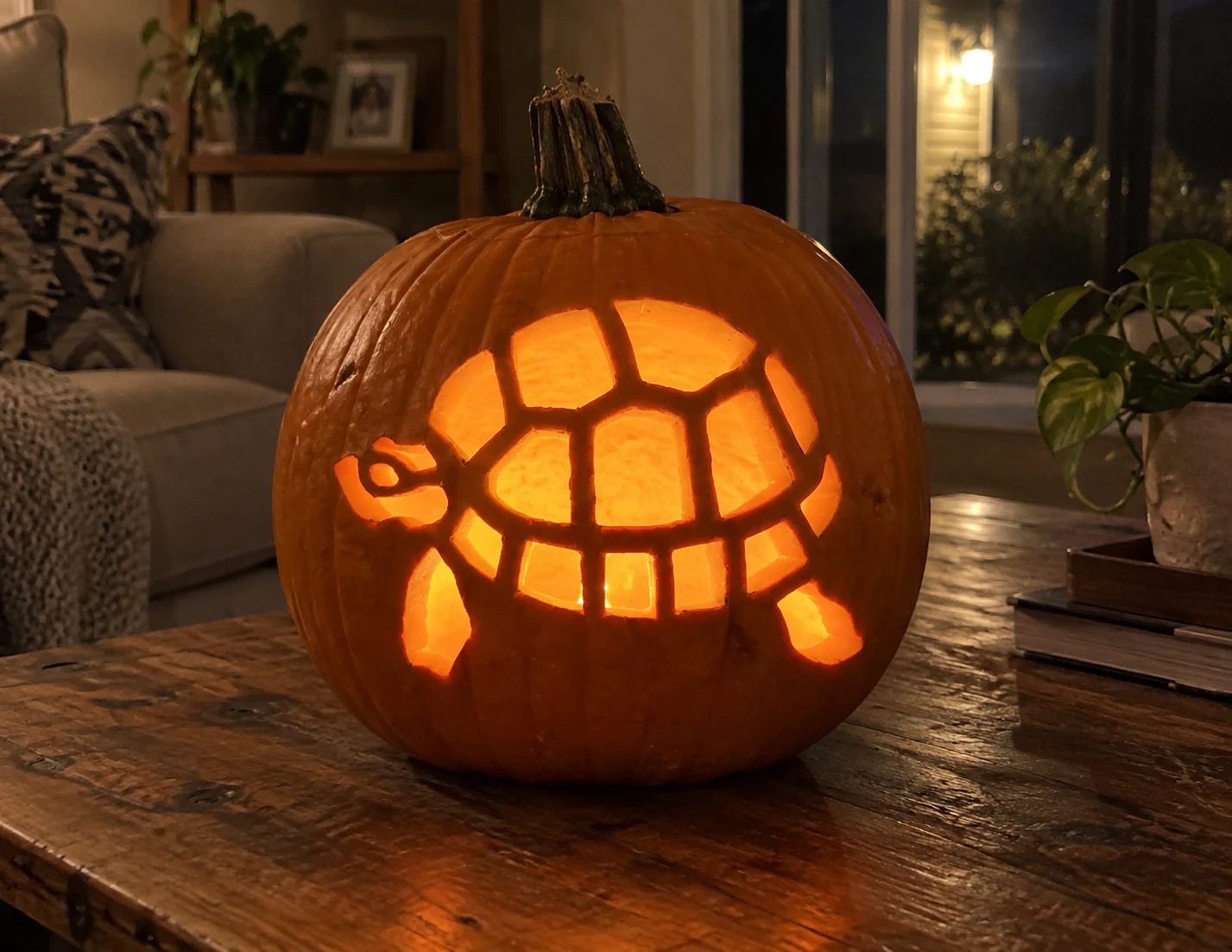 Turtle Pumpkin Stencil preview