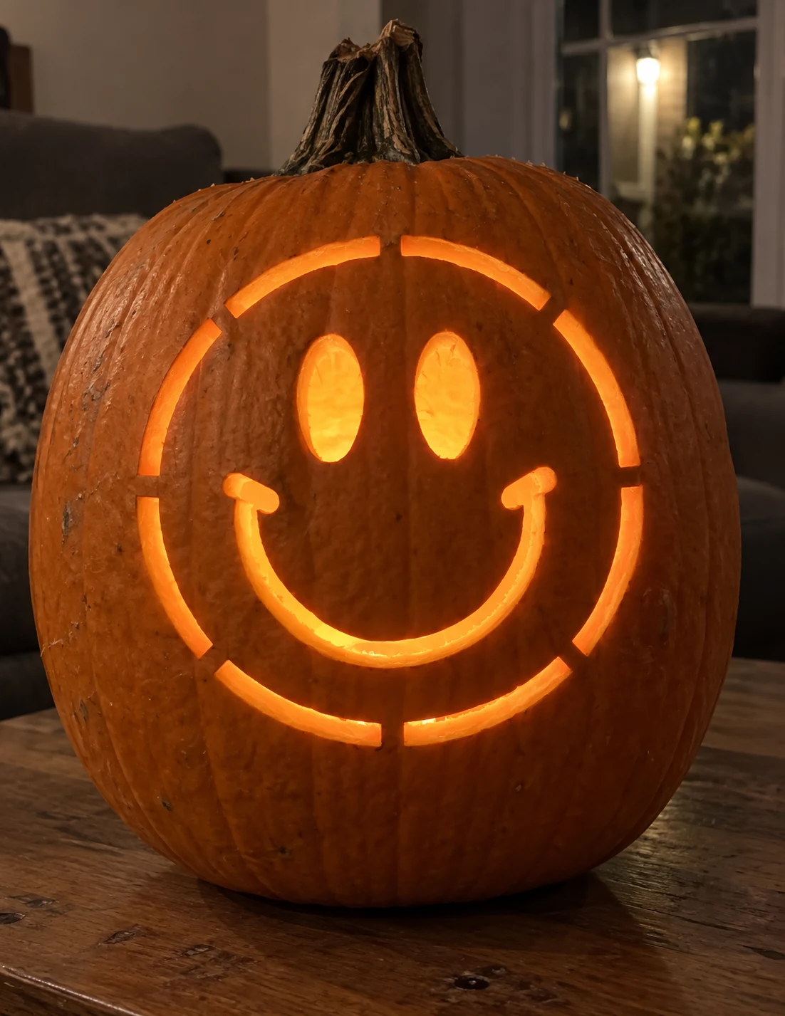 Smiley Face Pumpkin Stencil preview