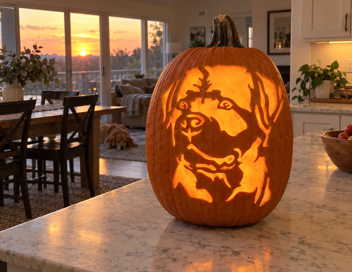Rottweiler Pumpkin Stencil preview