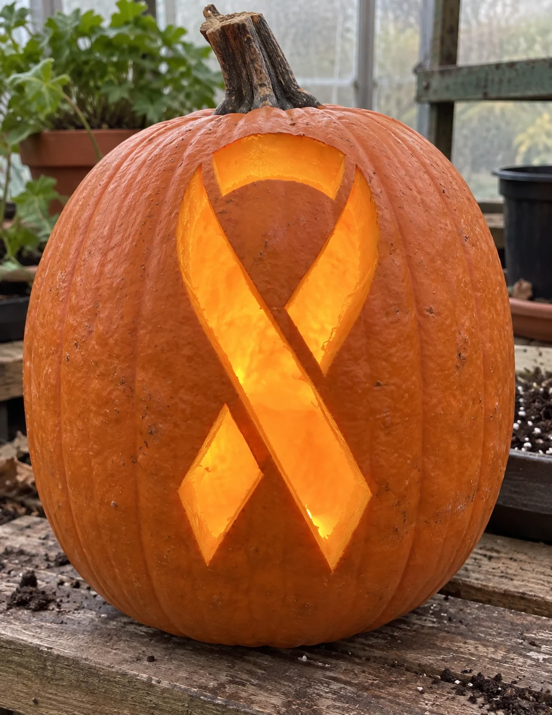 Awareness Ribbon Pumpkin Stencil preview