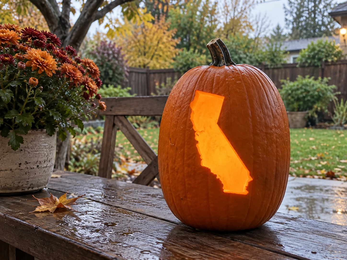 California Pumpkin Stencil preview