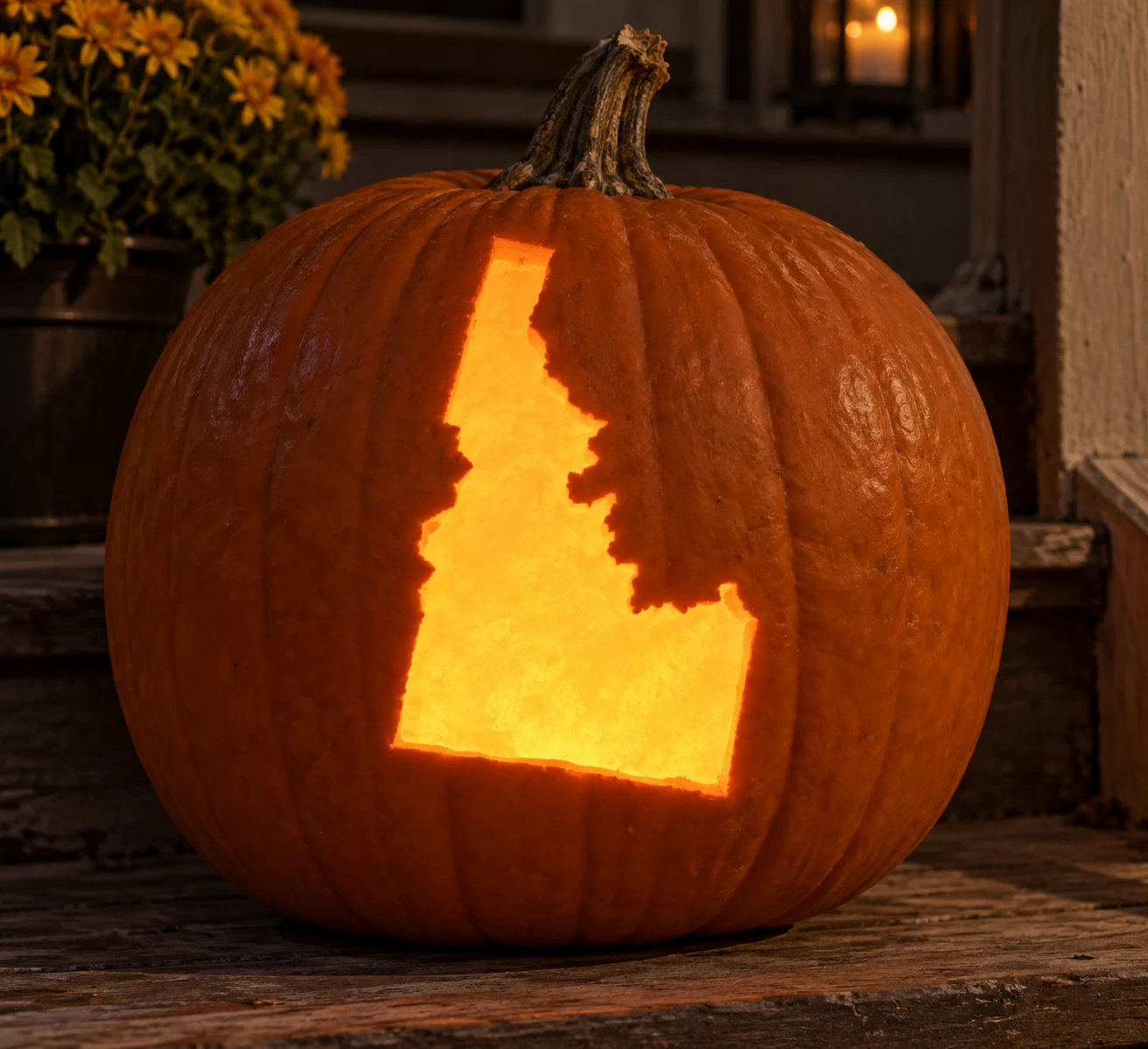 Idaho State Shape Pumpkin Stencil preview