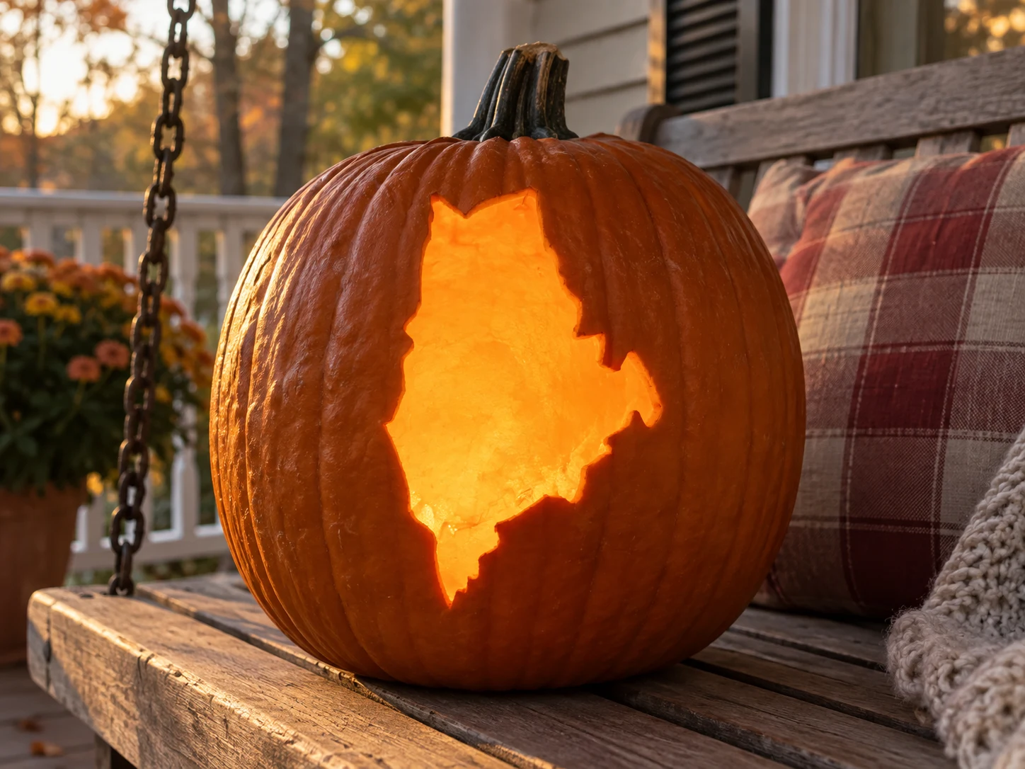 Maine Pumpkin Stencil preview