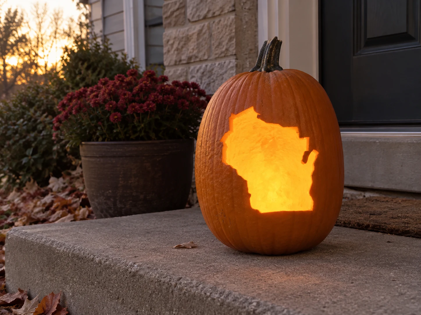 Wisconsin Pumpkin Stencil preview