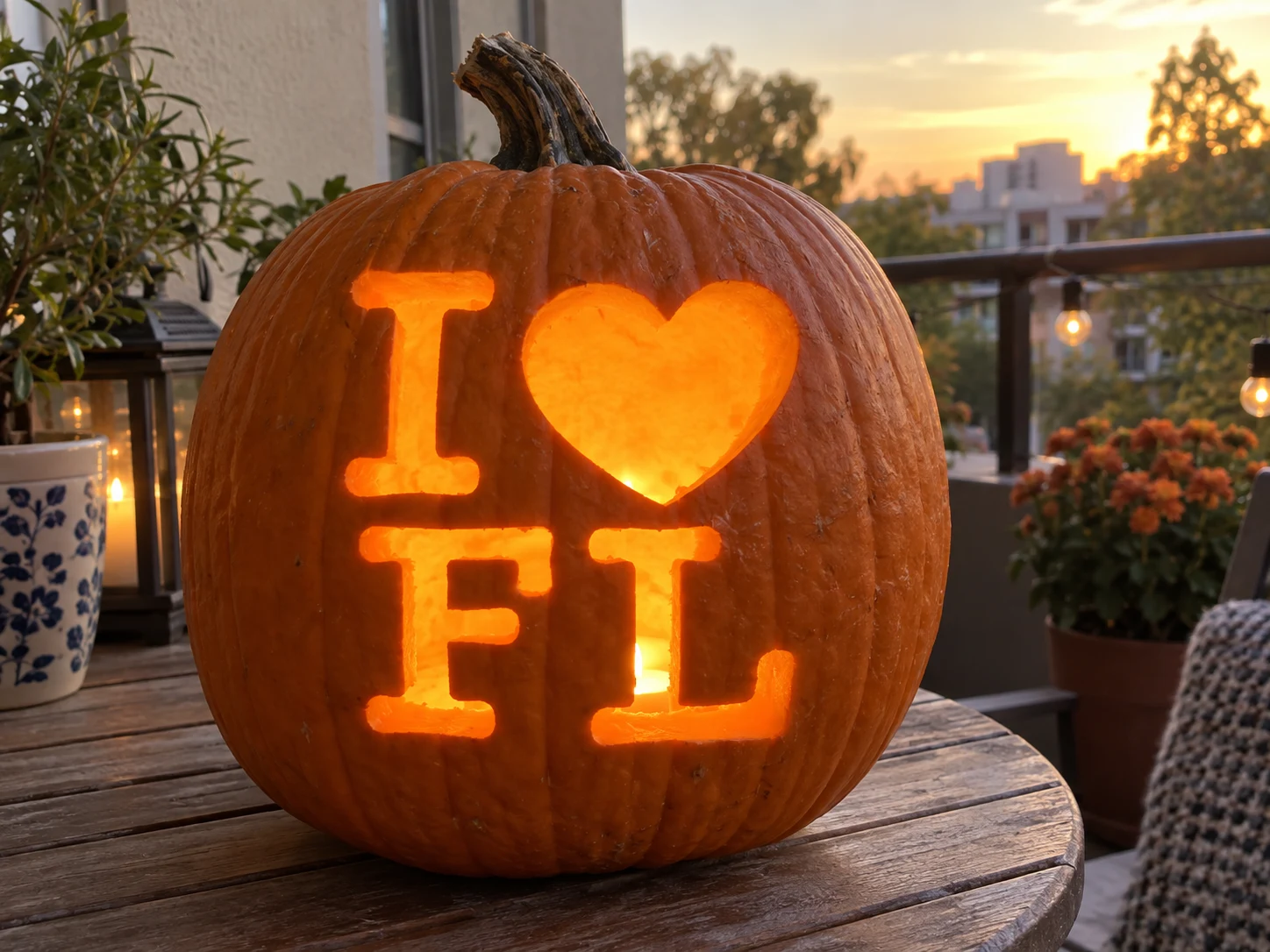 I Love Florida Pumpkin Stencil preview