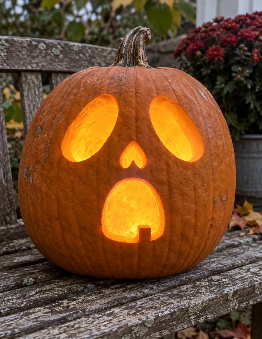 Surprised Ghost Pumpkin Stencil preview