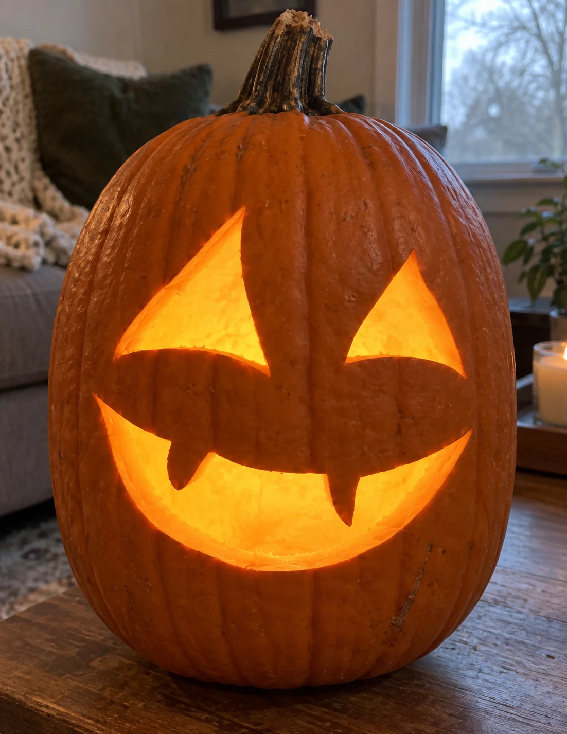 Vampire Fangs Pumpkin Stencil preview
